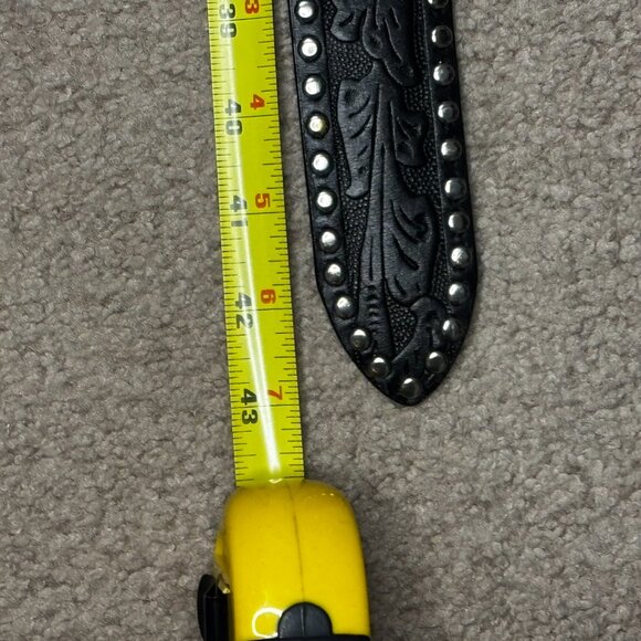 Express Studded Leather Belt Western Cowgirl Cowboy style - Picture 3 of 16